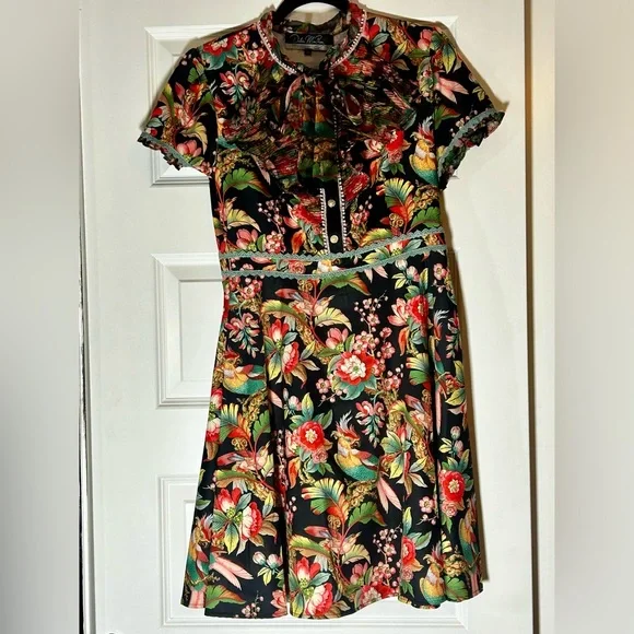 Dalia Macphee Floral Mini Dress - Picture 6 of 7